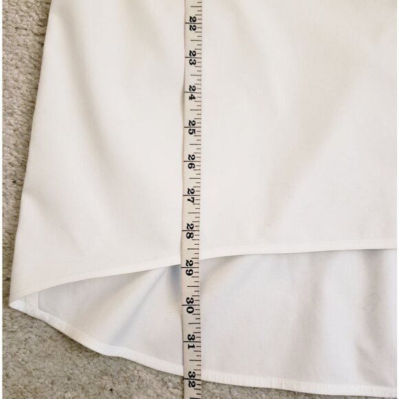 Chicos' 100% Cotton Black Trimmed Jeweled Button Up Shirt Tunic Size L EUC - Picture 8 of 11